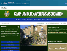 Tablet Screenshot of claphamoldxaverians.co.uk